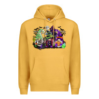 Mustard halloween gnome Premium Hoodie - CowGirlArtShop