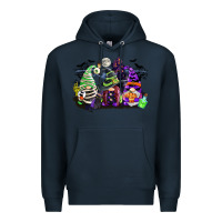 Navy halloween gnome Premium Hoodie - CowGirlArtShop