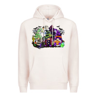 Pale Pink halloween gnome Premium Hoodie - CowGirlArtShop