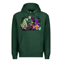 Sports Green halloween gnome Premium Hoodie - CowGirlArtShop