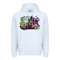 White halloween gnome Premium Hoodie - CowGirlArtShop