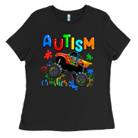Black autism crusher Ladies Tee - AdoDesignShop