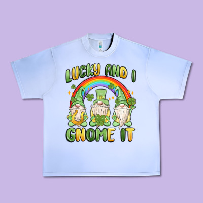 Lucky And I Gnome It Urban Heavy Tee Designed By Maliassmallbusiness