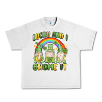 Lunar Rock lucky and i gnome it Urban Heavy Tee - MaliasSmallBusiness