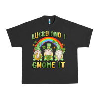 Pigment Black lucky and i gnome it Urban Heavy Tee - MaliasSmallBusiness