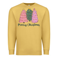 Antique Gold merry christmas trees Premium Sweatshirt - CowGirlArtShop