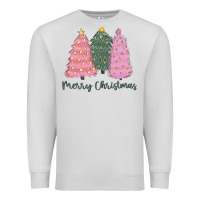 Dove Grey merry christmas trees Premium Sweatshirt - CowGirlArtShop