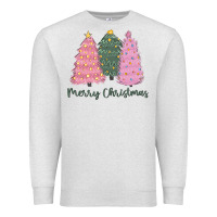Oatmeal Heather merry christmas trees Premium Sweatshirt - CowGirlArtShop