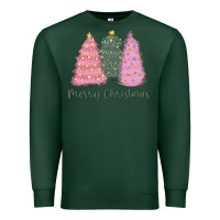 Sports Green merry christmas trees Premium Sweatshirt - CowGirlArtShop