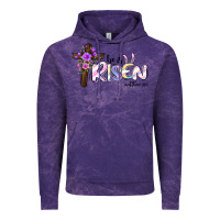 Cloud Purple easter he is risen matthew 28 6 Vintage Hoodie - Jasminsmagicworld