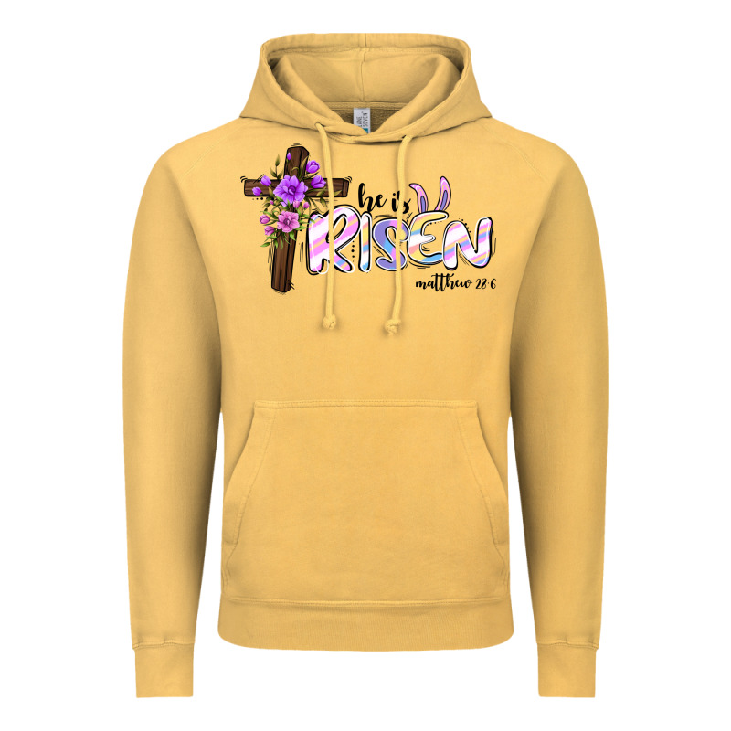 Easter He Is Risen Matthew 28 6 Vintage Hoodie by Jasminsmagicworld | Teevron