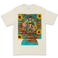 Bone i hate everyone but coffee helps western skeleton coffee sunflowers 12 Premium Tee - Artiststas