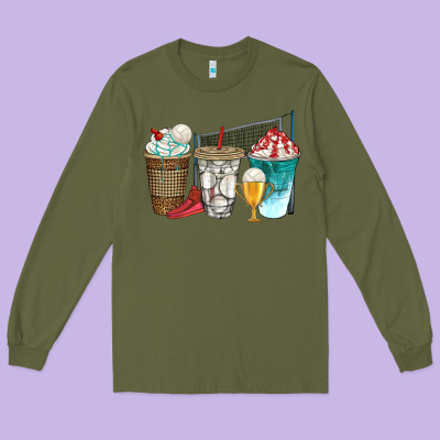 Western Volleyball Coffee Cups Bbs Long Sleeve Tee Designed By Bundleandbundleshop