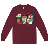 Burgundy western volleyball coffee cups bbs Long Sleeve Tee - BundleAndBundleShop