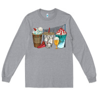 Heather Grey western volleyball coffee cups bbs Long Sleeve Tee - BundleAndBundleShop