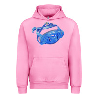 Fuchsia Pink Chin Guard Fa Element 1 Urban Hoodie - FaDigitalArtStudio