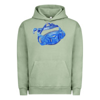Pigment Oil Green Chin Guard Fa Element 1 Urban Hoodie - FaDigitalArtStudio