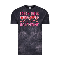 Cloud Black sorry girls mommy is my valentine Vintage Tee - MaliasSmallBusiness