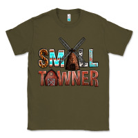 Army Green small towner Classic Tee - NancyCooperArtShop