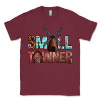 Burgundy small towner Classic Tee - NancyCooperArtShop
