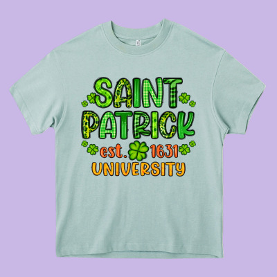 Saint Patrick University Heavy Core Tee Designed By Artiststas