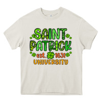 Cream saint patrick university Heavy Core Tee - Artiststas