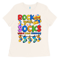 Bone rock your  world down syndrome Ladies Tee - Artiststas
