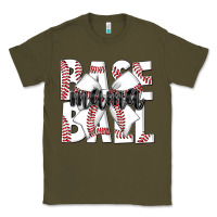 Army Green baseball mama Classic Tee - CowhideDigitalArt