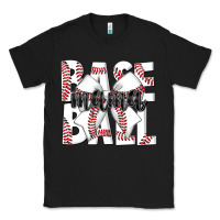 Black baseball mama Classic Tee - CowhideDigitalArt