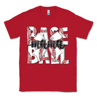 Red baseball mama Classic Tee - CowhideDigitalArt