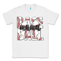 White baseball mama Classic Tee - CowhideDigitalArt