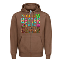 Chestnut Life is better at the beach Zipper Hoodie - NancyCooperArtShop