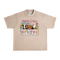French Oak happy easter heifers Urban Heavy Tee - MaliasSmallBusiness