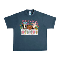 Midnight Navy happy easter heifers Urban Heavy Tee - MaliasSmallBusiness