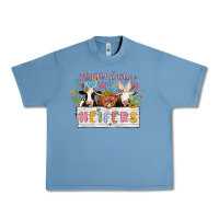 Pebble Blue happy easter heifers Urban Heavy Tee - MaliasSmallBusiness
