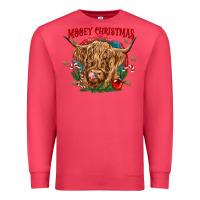 Cardinal mooey christmas Premium Sweatshirt - CowGirlArtShop