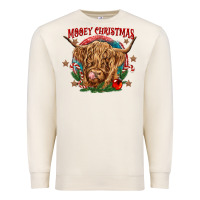 Sandshell mooey christmas Premium Sweatshirt - CowGirlArtShop