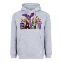 Heather Grey just a little batty Heavyweight Hoodie - CowGirlArtShop