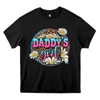 Black daddy's girl Heavy Core Tee - AdoDesignShop