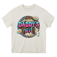 Cream daddy's girl Heavy Core Tee - AdoDesignShop