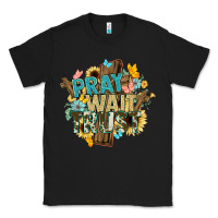 Black pray wait trust crosses christian Classic Tee - NancyCooperArtShop