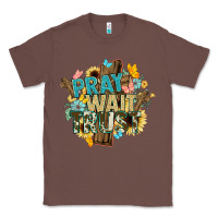 Chestnut pray wait trust crosses christian Classic Tee - NancyCooperArtShop