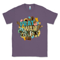 Lavender pray wait trust crosses christian Classic Tee - NancyCooperArtShop