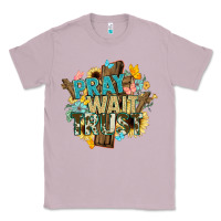Lilac pray wait trust crosses christian Classic Tee - NancyCooperArtShop