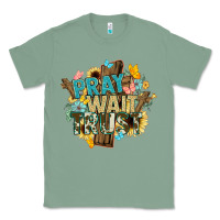 Sage pray wait trust crosses christian Classic Tee - NancyCooperArtShop