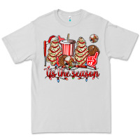 Dove Grey tis the season christmas tree  cake baseball Premium Tee - AdoDesignShop