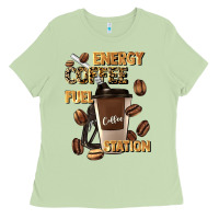 Matcha energy coffee fuel station Ladies Tee - Artiststas