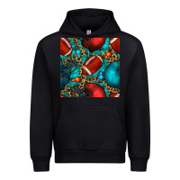 Black american football helmet with leopard and gemstone Urban Hoodie - BundleAndBundleShop
