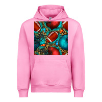 Fuchsia Pink american football helmet with leopard and gemstone Urban Hoodie - BundleAndBundleShop