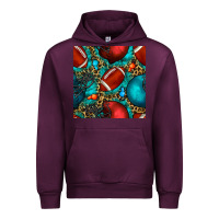 Mauve Wine american football helmet with leopard and gemstone Urban Hoodie - BundleAndBundleShop
